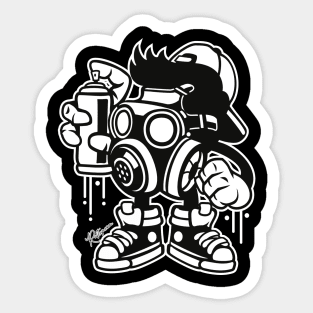 Graffiti Bomber Boy Ultimate Throw Down Sticker